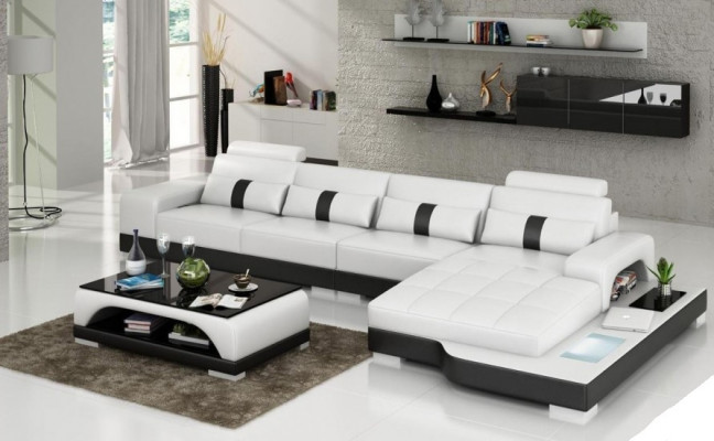Designerska Sofa Kanapa Podkładka Skórzana Sofa Narożnikowa kanapa Sofy w kształcie litery L Kanapy Nowość W/S