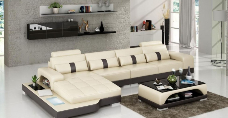 Designerska Sofa Kanapa Podkładka Skórzana Sofa Narożnikowa kanapa Sofy w kształcie litery L Kanapy Nowość W/S
