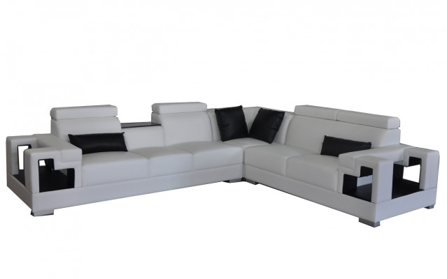 Sofa skórzana kanapa Żywy krajobraz Narożnik Ustawić Design Nowoczesna sofa w kształcie litery L K5001