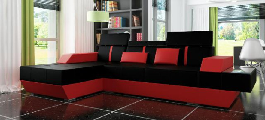 Skórzana sofa kanapa sofa Narożnikowa kanapa kanapa narożna skórzana kanapa Podkładka Narożnik Żywy krajobraz