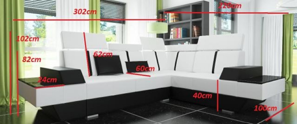 Designerska sofa skórzana Żywy krajobraz Podkładka Kanapa Sofa Narożnikowa kanapa Narożnik Sofa skórzana