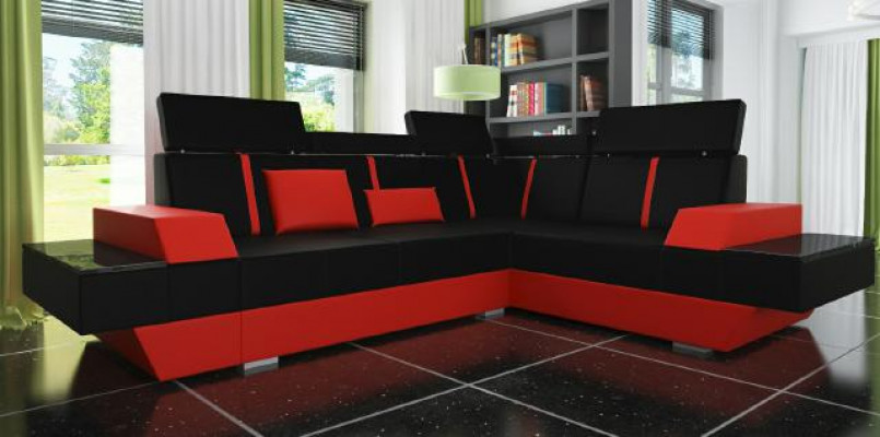 Designerska sofa skórzana Żywy krajobraz Podkładka Kanapa Sofa Narożnikowa kanapa Narożnik Sofa skórzana