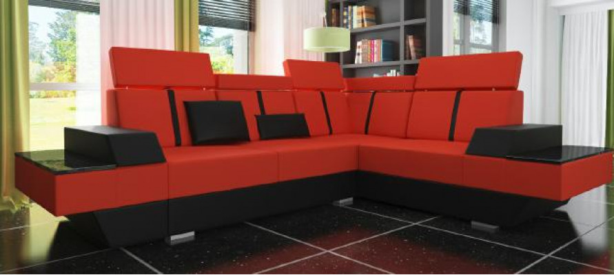 Designerska sofa skórzana Żywy krajobraz Podkładka Kanapa Sofa Narożnikowa kanapa Narożnik Sofa skórzana