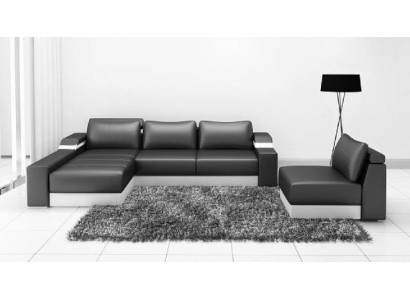 Narożnik kanapa Narożnik Sofa Kanapa Podkładka Skóra Ustawić Żywy krajobraz Szezlong
