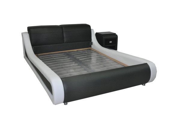 Double Luxury Skóra Łóżko + USB Podkładka do łóżka Wielofunkcyjna LB8831