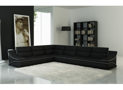 Skórzana sofa kanapa Żywy krajobraz Narożnik kanapa Narożnik Sofa Ustawić nowoczesny design