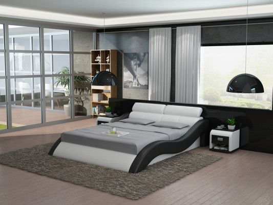 Skóra Łóżko Design Podkładka łóżka Luxury Double Marriage 140/160/180 LB8828