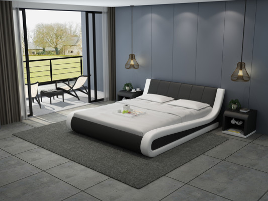 Skóra Łóżko Design Podkładka łóżka Luxury Double Hotel Marriage Big 140/160/180 cm