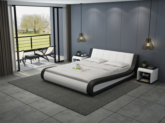 Skóra Łóżko Design Podkładka łóżka Luxury Double Hotel Marriage Big 140/160/180 cm