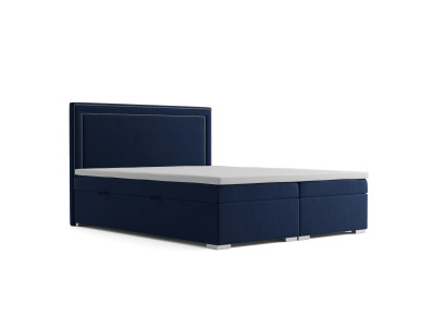 Boxspring Łóżko Hotel Double Design łóżko Luksusowa Podkładka Box Function Niebieski Nowość
