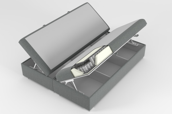 Boxspring Design Łóżko Hotel Double bed Luksusowa Podkładka Podstawa łóżka Funkcja Żółta