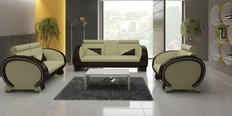 Skórzana sofa sofa o funkcji barowej designerska Ustawić kanapę kanapę 3 miejsce do siedzenia, kanapę relaksacyjną