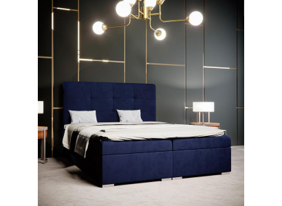 Blue box spring Łóżko Hotel Double Luxury bed Podkładka Podstawa łóżka Funkcja Nowość