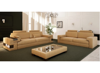 Sofa skórzana Zestaw sofowy 3+2+1 Kanapa Siedziba Podkładka Sofa Ustawić Zestaw Nassau B
