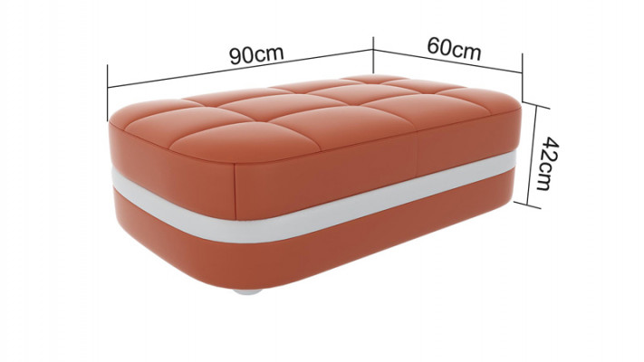 Design Podkładka Stołek Podnóżek Ottoman Siedziba Tapicerowana Pufa