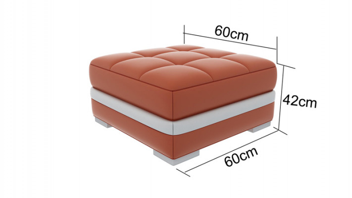 Design Podkładka Stołek Podnóżek Ottoman Siedziba Tapicerowana Pufa FT002