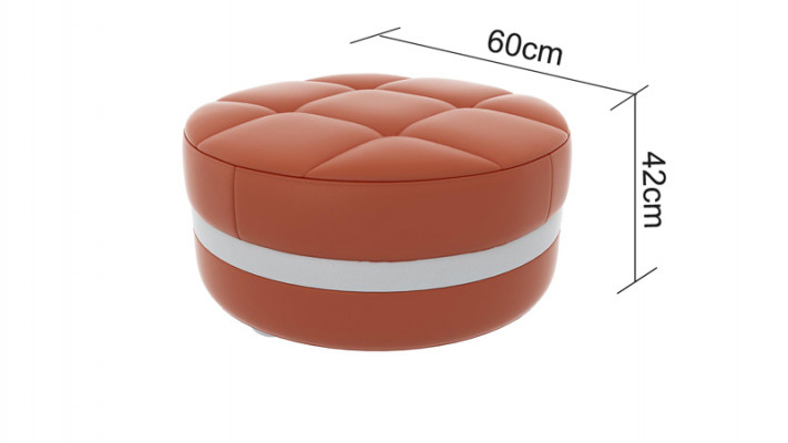 Design Podkładka Stołek Podnóżek Ottoman Siedziba Tapicerowana Pufa FT003