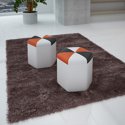 Design Podkładka Stołek Podnóżek Ottoman Siedziba Szezlong Tapicerowany FT004