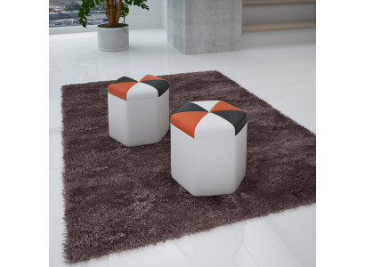 Design Podkładka Stołek Podnóżek Ottoman Siedziba Szezlong Tapicerowany FT004