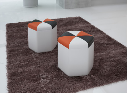 Design Podkładka Stołek Podnóżek Ottoman Siedziba Szezlong Tapicerowany FT004