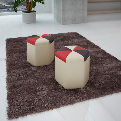Design Podkładka Stołek Podnóżek Ottoman Siedziba Szezlong Tapicerowany FT004
