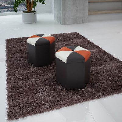 Design Podkładka Stołek Podnóżek Ottoman Siedziba Szezlong Tapicerowany FT004