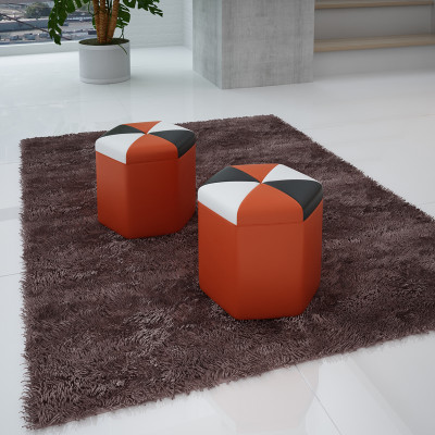 Design Podkładka Stołek Podnóżek Ottoman Siedziba Szezlong Tapicerowany FT004