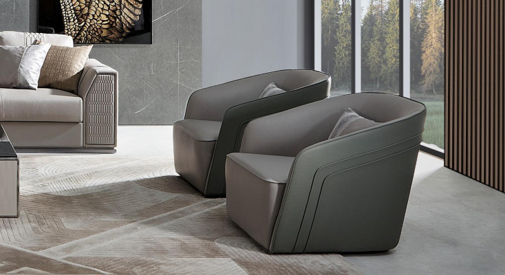 Fotel Club Lounge Lehn Krzesło Podkładka Sofa 1 miejsce siedzące TV Aksamit Skóra