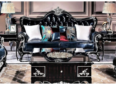 Skóra Sofa Sofa Classic 2 miejsce do siedzenia Sofy Sofy Designer Podkładka Siedziba 2er
