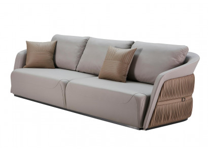Sofa 3 miejsce do siedzenia Mink Salon Nowoczesny Design Kanapy Creative Grey Meble Luxury