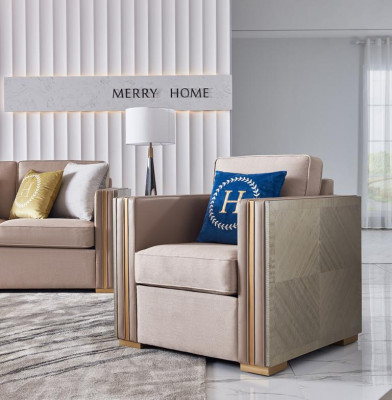 Luksusowe Meble do Salonu Zestaw Sofowy Hotelowy Styl Obcios Sofa Kanapa