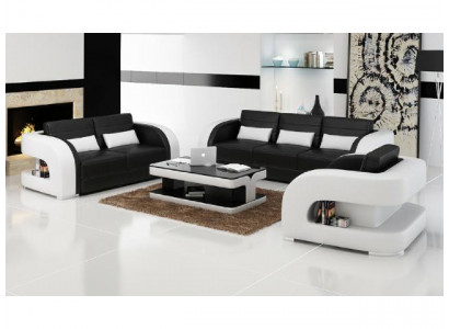 3+2+1 Zestaw sofowy skórzana sofa kanapa sofa designerskie sofy Żywy krajobraz Bergamo