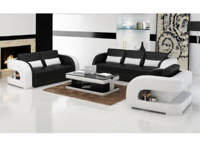 3+2+1 Zestaw sofowy skórzana sofa kanapa sofa designerskie sofy Żywy krajobraz Bergamo