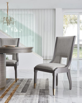 Design Krzesło Zestaw 6x Luksusowa Krzesła Siedziba Podkładka Grupa Fotel Ustaw Nowy