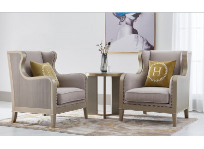 Zestaw sofowy Ustawić 3-częściowy zestaw 2x Fotel Stolik Tabela Sofa Ustawić zestawy
