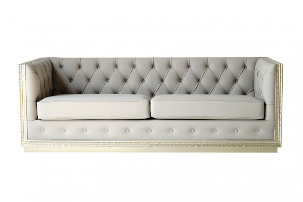 Chesterfield Sofy do salonu Sofa włoska Sofa 3 miejsce do siedzenia 220 cm tapicerka