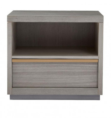 Łóżko Skóra 2x Stolik nocny 3 szt. Sypialnia Zestaw Meble Modern Luxury