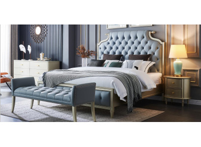 wysokiej jakości designerskie łóżko w stylu Chesterfield dla Twojej Sypialni