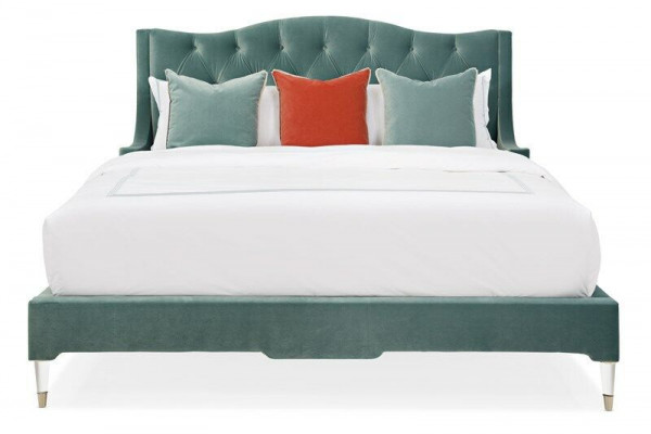 łóżko Chesterfield Sleep Pokój Skóra Łóżko Podkładka Design Luxury Double Hotel