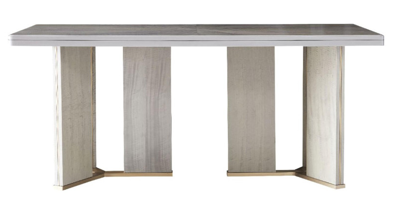 Luksusowe Meble Stół obiadowy Tabela jadalnia Salon Marmurowe Drewno Design