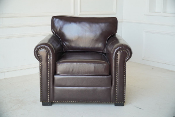 Design Fotel Skóra Luksusowa Kanapa TV 1 miejsce do siedzenia Sofa Relaks Podkładka Lounge Nowość