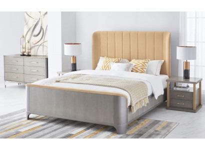 Design Łóżko Classic Podkładka łóżka Designer Podwójne łóżko z ramą łóżka 180x200cm