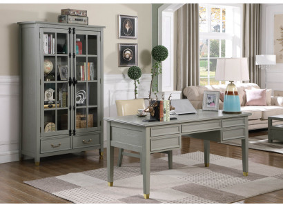 Biuro Fotel Biurka Tabela Drewno Biurko Krzesło Zestaw Meble Pokój