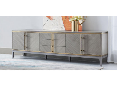 Design Kredens Kredens Decor Szafka boczna niska Szafa Living Pokój Półka