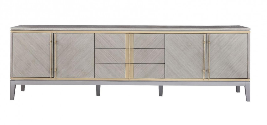Design Kredens Kredens Decor Szafka boczna niska Szafa Living Pokój Półka