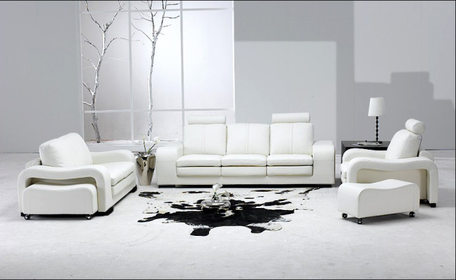 Skórzana sofa kanapa Żywy krajobraz Ustaw Design Modern 3+2+1 miejsce do siedzenia Sofa A1112