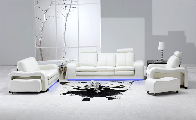 Skórzana sofa kanapa Żywy krajobraz Ustaw Design Modern 3+2+1 miejsce do siedzenia Sofa A1112
