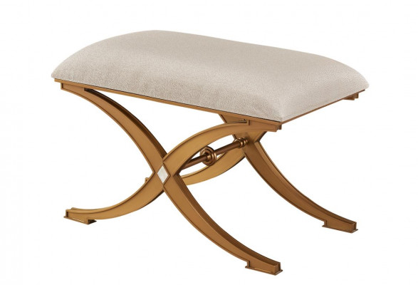 Design Stołek Ławka Luxury Meble Pufa Podnóżek Taboret Tapicerowany