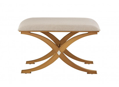 Design Stołek Ławka Luxury Meble Pufa Podnóżek Taboret Tapicerowany