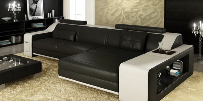 Design Narożnikowa kanapa Sofa z USB Podkładka Siedziba Narożnik Ustawić Sofy Skóra Włókienniczy LForm
